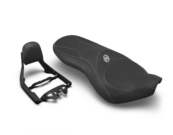 Kit de Asiento Doble Deluxe Touring Negro y Respaldo Supermeteor 650