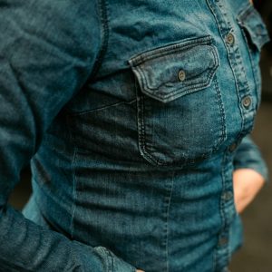 Camisa Royal Enfield Laser Camo Indigo