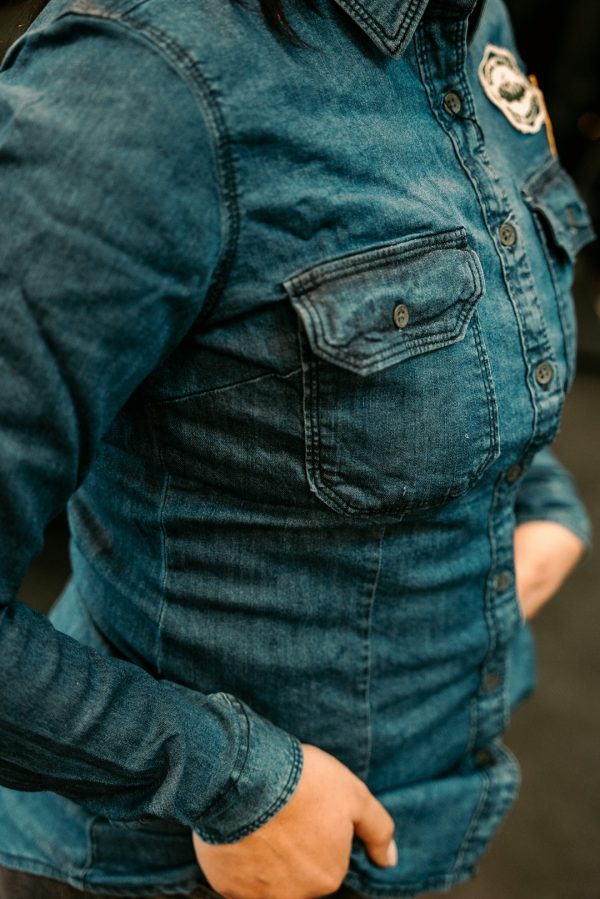 Camisa Royal Enfield Laser Camo Indigo