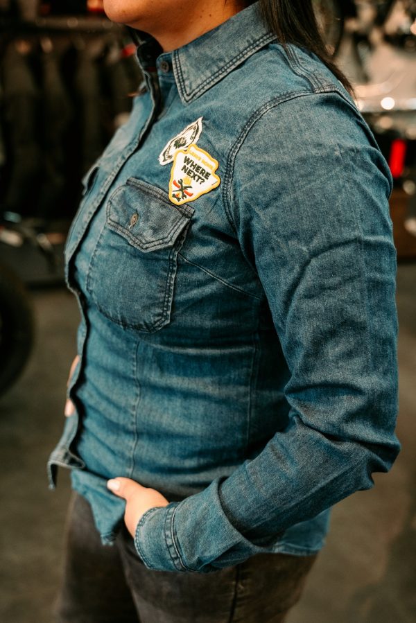 Camisa Royal Enfield Laser Camo Indigo