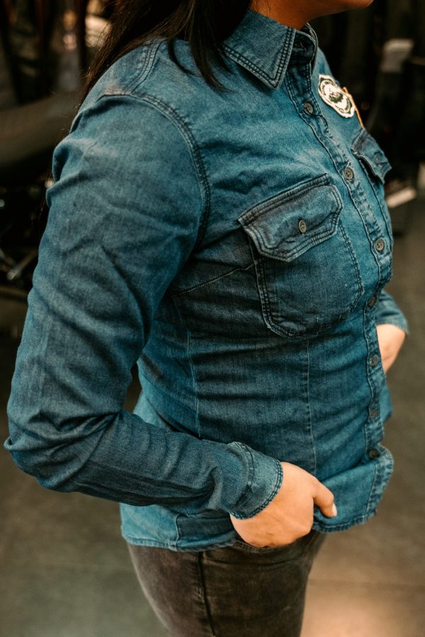 Camisa Royal Enfield Laser Camo Indigo