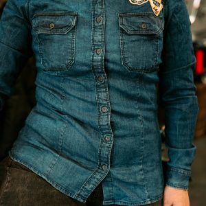 Camisa Royal Enfield Laser Camo Indigo