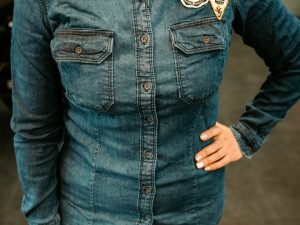 Camisa Royal Enfield Laser Camo Indigo