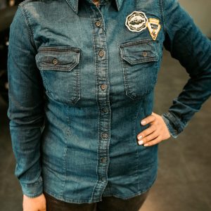 Camisa Royal Enfield Laser Camo Indigo