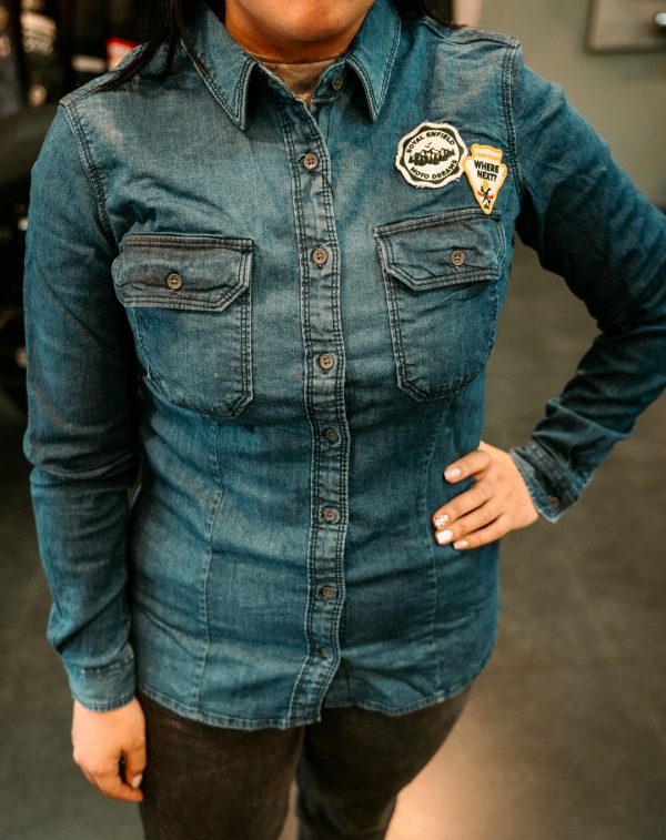 Camisa Royal Enfield Laser Camo Indigo