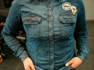 Camisa Royal Enfield Laser Camo Indigo