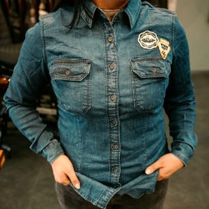 Camisa Royal Enfield Laser Camo Indigo