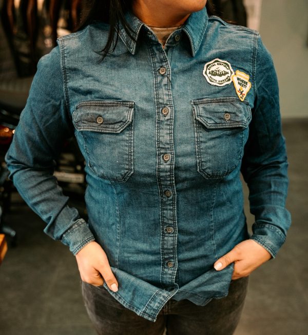 Camisa Royal Enfield Laser Camo Indigo