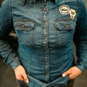 Camisa Royal Enfield Laser Camo Indigo