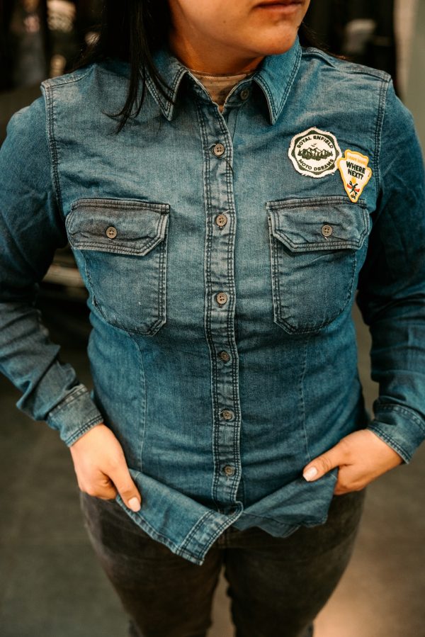 Camisa Royal Enfield Laser Camo Indigo