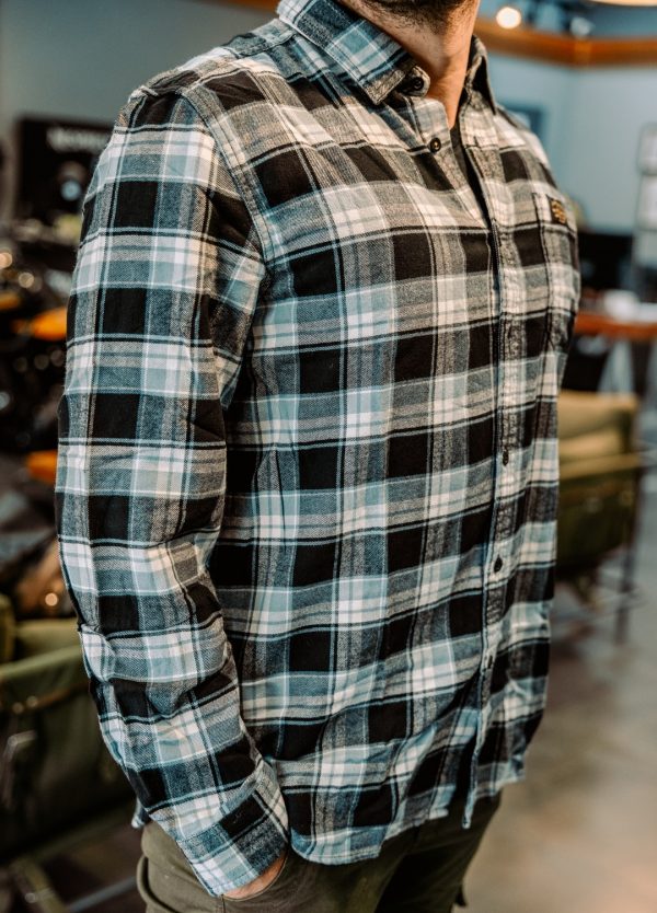 Camisa Royal Enfield Mid Rayas Gris