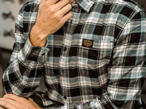 Camisa Royal Enfield Mid Rayas Gris