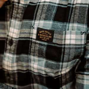Camisa Royal Enfield Mid Rayas Gris