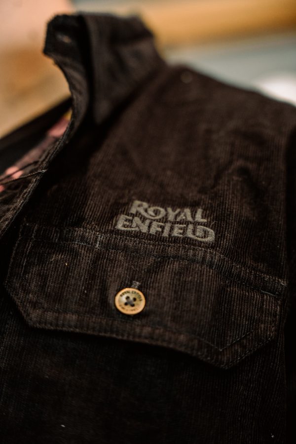 Camisa Royal Enfield Rayas Negro