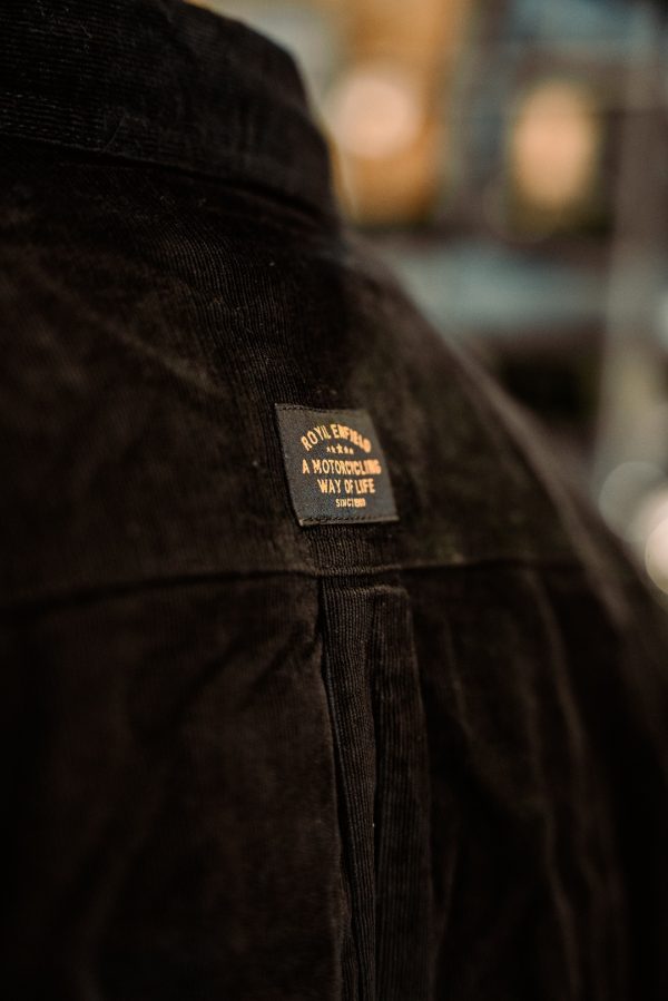 Camisa Royal Enfield Rayas Negro