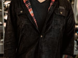 Camisa Royal Enfield Rayas Negro