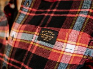 Camisa Royal Enfield Rayas Rojo