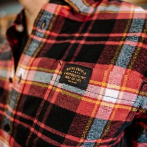 Camisa Royal Enfield Rayas Rojo