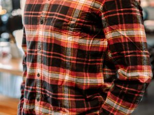 Camisa Royal Enfield Rayas Rojo