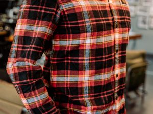 Camisa Royal Enfield Rayas Rojo