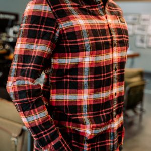 Camisa Royal Enfield Rayas Rojo