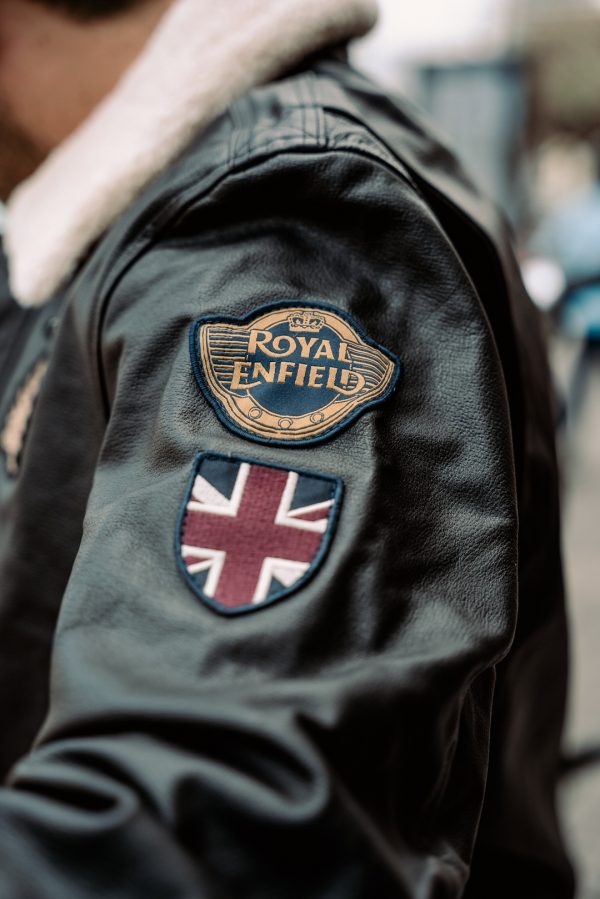 Chaqueta Royal Enfield Bomber Vintage Negro
