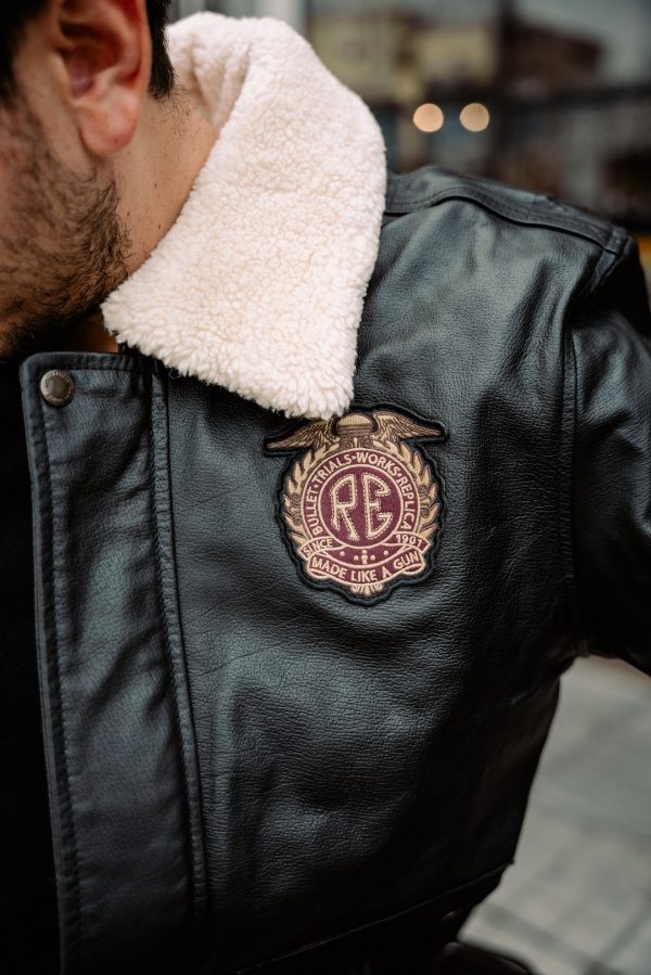 Chaqueta Royal Enfield Bomber Vintage Negro