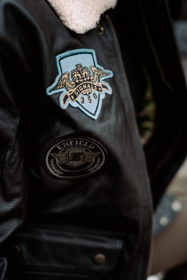 Chaqueta Royal Enfield Bomber Vintage Negro