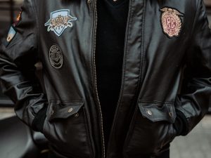 Chaqueta Royal Enfield Bomber Vintage Negro