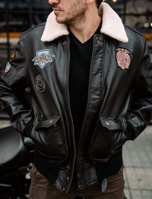 Chaqueta Royal Enfield Bomber Vintage Negro