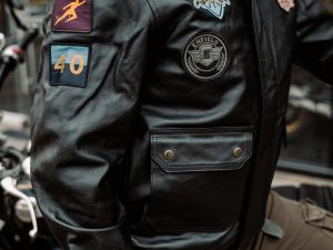 Chaqueta Royal Enfield Bomber Vintage Negro