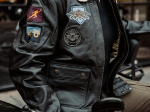 Chaqueta Royal Enfield Bomber Vintage Negro