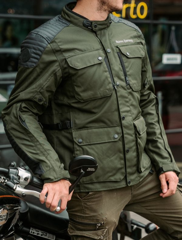 Chaqueta Royal Enfield Khardungla V2 Verde
