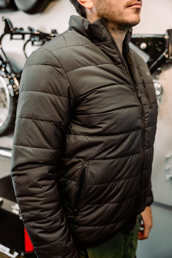 Chaqueta Royal Enfield Rever Negro - Verde Doble Faz