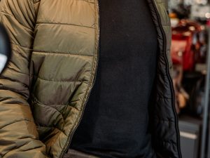 Chaqueta Royal Enfield Rever Negro - Verde Doble Faz