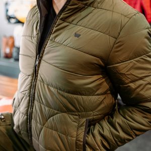 Chaqueta Royal Enfield Rever Negro - Verde Doble Faz
