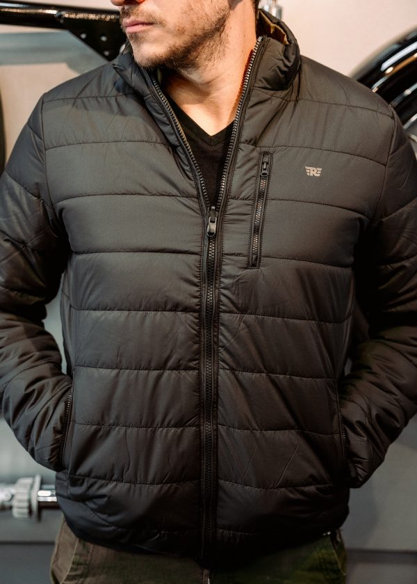 Chaqueta Royal Enfield Rever Negro - Verde Doble Faz