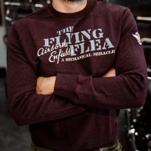 Suéter Royal Enfield Flying Flee Crew Negro