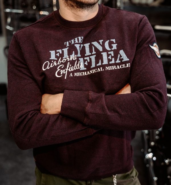 Sueter Royal Enfield FlyingFlee Crew Negro