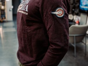 Suéter Royal Enfield Flying Flee Crew Negro