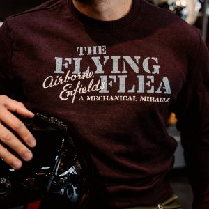 Suéter Royal Enfield Flying Flee Crew Negro