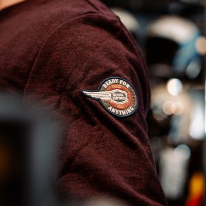 Suéter Royal Enfield Flying Flee Crew Negro