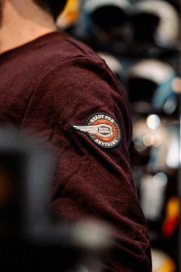 Sueter Royal Enfield FlyingFlee Crew Negro
