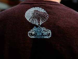 Suéter Royal Enfield Flying Flee Crew Negro