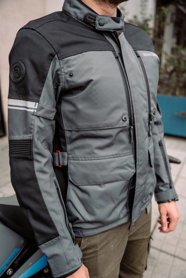 Chaqueta Royal Enfield Stormraid Riding Gris
