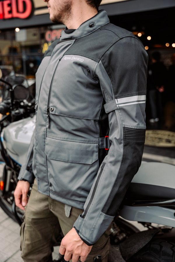 Chaqueta Royal Enfield Stormraid Riding Gris