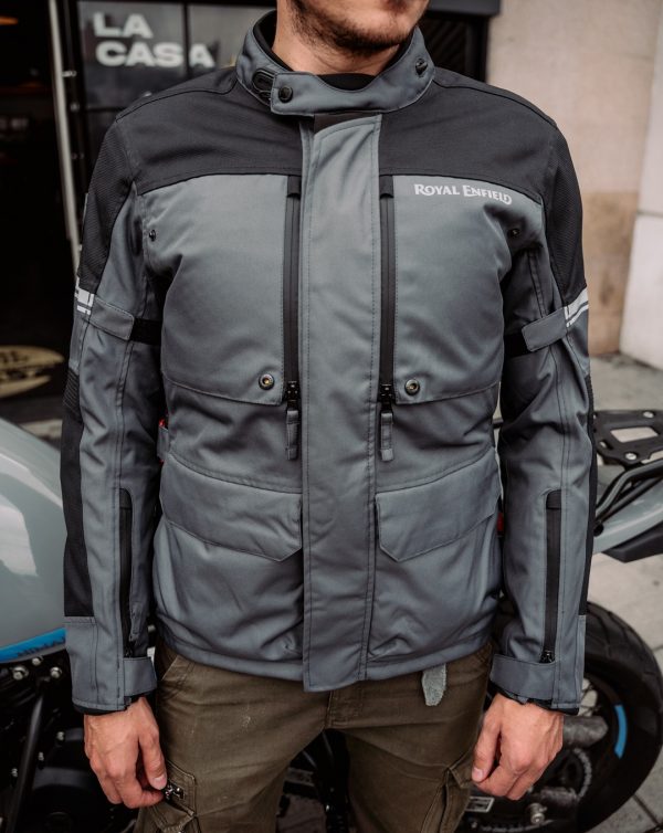 Chaqueta Royal Enfield Stormraid Riding Gris