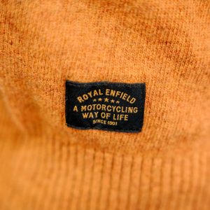 Suéter Royal Enfield Flatknit Crew Amarillo