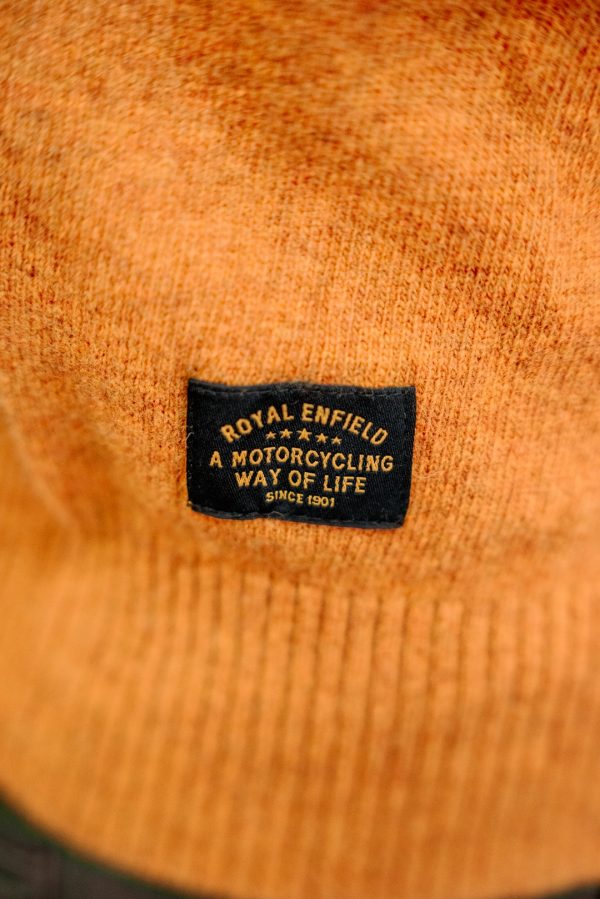 Suéter Royal Enfield Flatknit Crew Amarillo