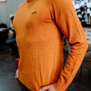 Suéter Royal Enfield Flatknit Crew Amarillo